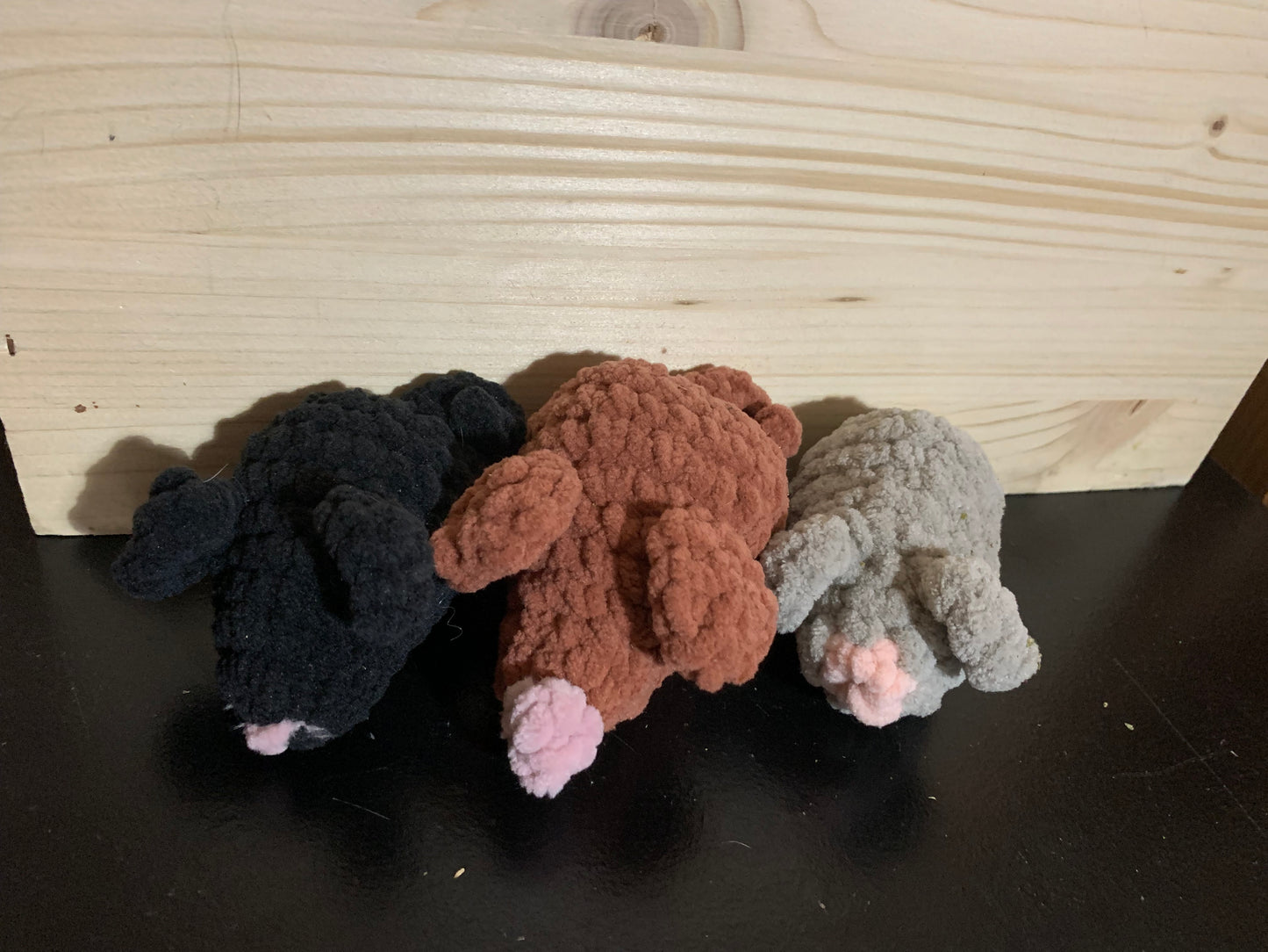 3 blind mice cat toys- multicolor